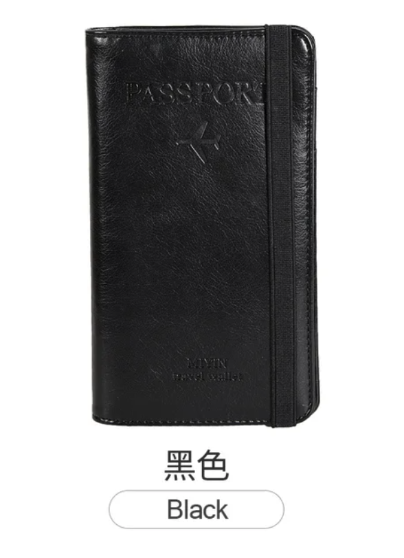 Secure Travels Leather Passport Case