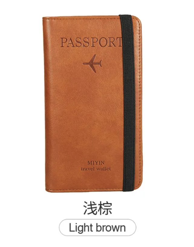 Secure Travels Leather Passport Case